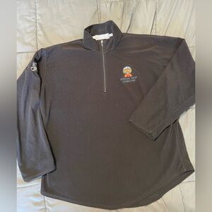 Vintage U2 2001  Elevation concert tour crew quarter-zip pullover fleece sweater